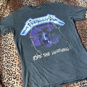 Metallica Ride the Lightning Graphic T-Shirt DRESS